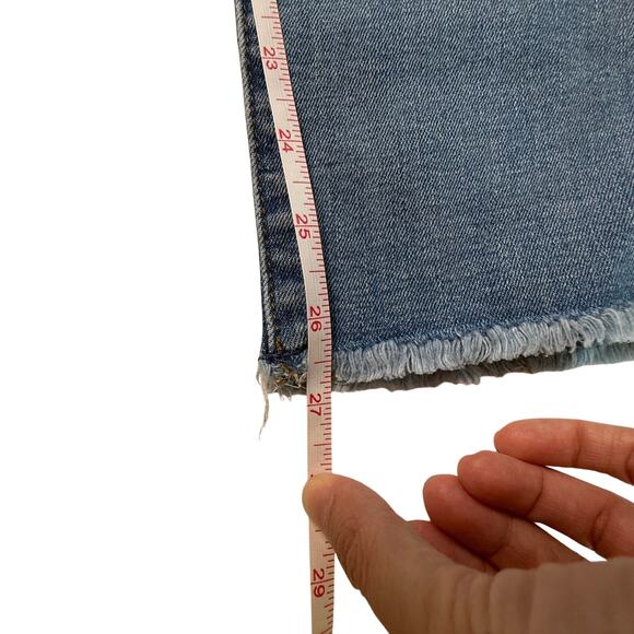 7 FOR ALL MANKIND Jeans Womens Edie High Waist Straight Leg Light Blue Sz 28 - Picture 4 of 9